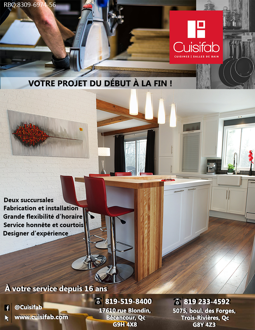 Cuisifab Inc | 5075 Bd des Forges, Trois-Rivières, QC G8Y 4Z3, Canada | Phone: (819) 519-8400