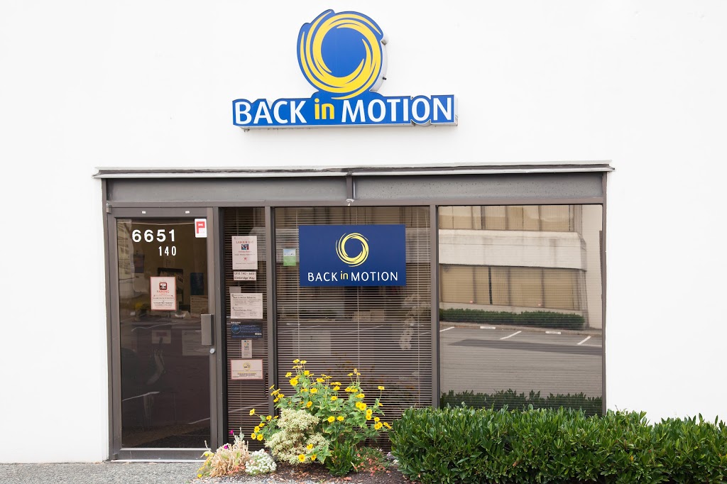 Back in Motion Physiotherapy Richmond | 6651 Elmbridge Way #140, Richmond, BC V7C 5C2, Canada | Phone: (604) 233-2347