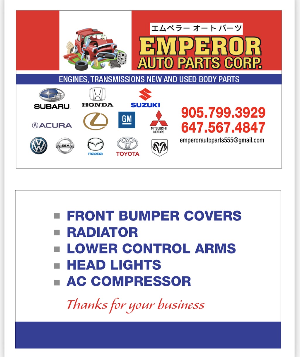 Emperor Auto Parts Corp. | 25 Stanton Ave, Woodbridge, ON L4H 0V5, Canada | Phone: (905) 799-3929