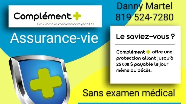 Assurances-Vie & Accident Danny Martel | 3857 Côte Rosemont, Trois-Rivières, QC G8Y 6M9, Canada | Phone: (819) 524-7280