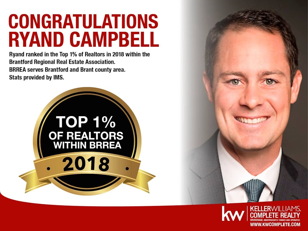 Ryand Campbell - Keller Williams Complete Realty | 222 Fairview Dr #105, Brantford, ON N3R 2W9, Canada | Phone: (519) 761-8211