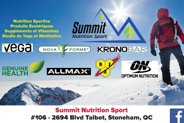 Summit Nutrition Sport | 2694-107 Boulevard Talbot, Stoneham-et-Tewkesbury, QC G3C 1J1, Canada | Phone: (418) 848-8729