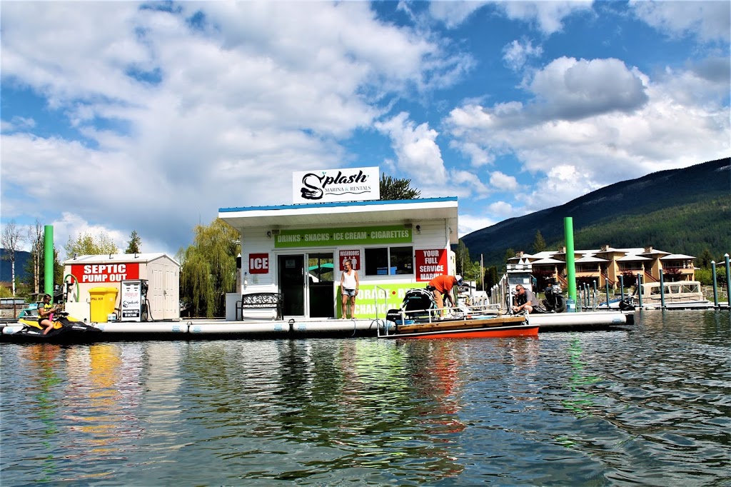 Splash Marina & Rentals | Box 608, 810 Riverside Ave, Sicamous, BC V0E 2V0, Canada | Phone: (250) 836-2628