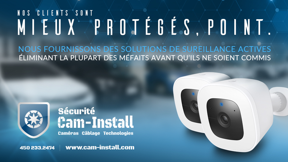 Sécurité Cam-Install | 9300 Rang Ste-Henriette, Mirabel, QC J7J 0J1, Canada | Phone: (450) 233-2474