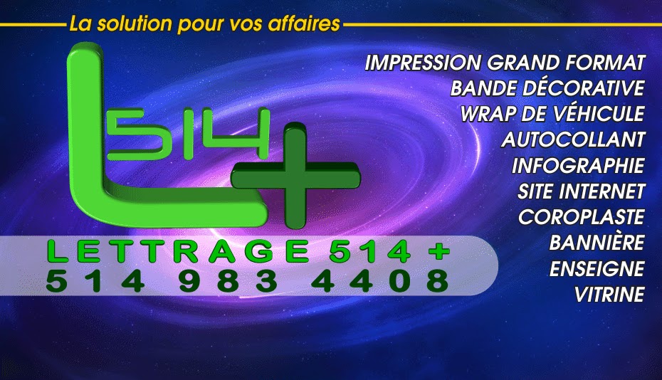 Lettrage 514 + | 42 Rue de Vimy, Saint-Jean-sur-Richelieu, QC J2X 2S2, Canada | Phone: (514) 983-4408