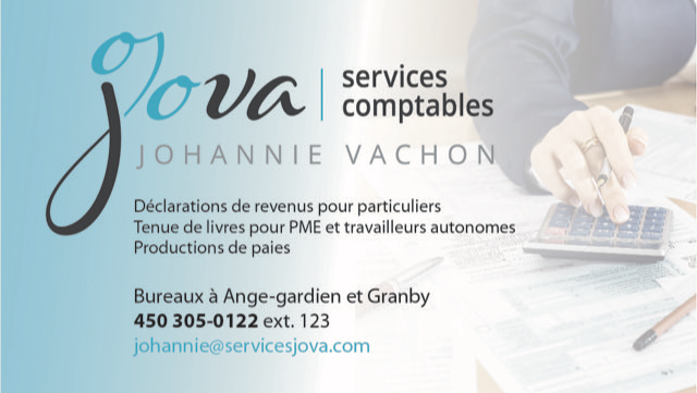 Services comptables Jova Enr. | 532 Rue Saint-François, Granby, QC J2G 3K3, Canada | Phone: (450) 558-0888