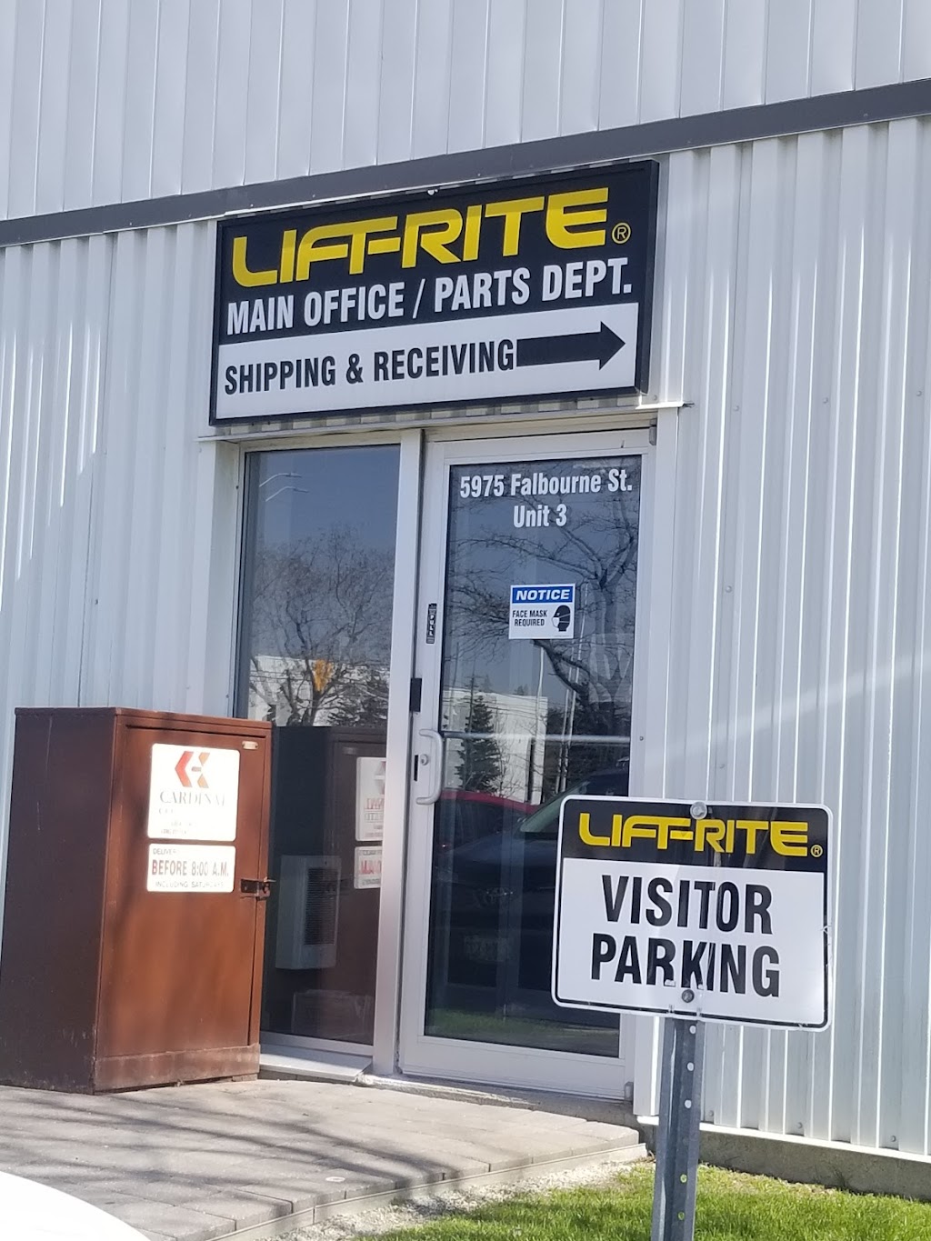 Lift Rite Inc | 5975 Falbourne St Unit 3, Mississauga, ON L5R 3L8, Canada | Phone: (905) 507-2099