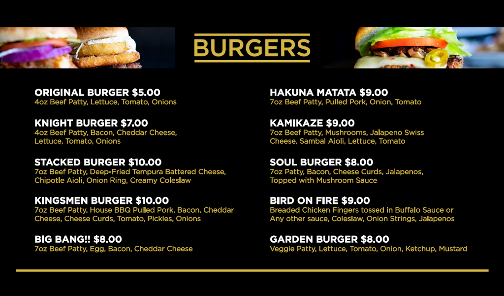 Kingsmen Burger House | 790 Military Trail #1a, Scarborough, ON M1E 5K4, Canada | Phone: (416) 289-0049