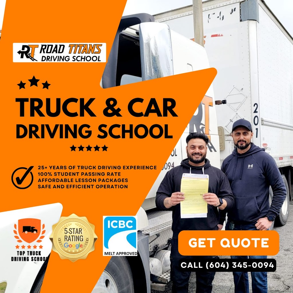 Road Titans Driving School Surrey | 15411 80A Ave, Surrey, BC V3S 7X7, Canada | Phone: (604) 345-0094