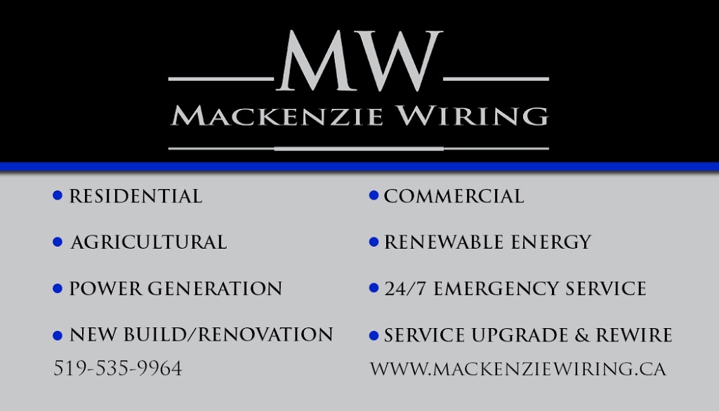 MacKenzie Wiring | 584233 Beachville Rd, Ingersoll, ON N5C 3J5, Canada | Phone: (519) 535-9964