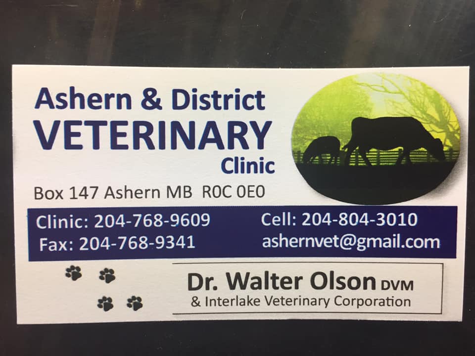 Ashern & District Vet Clinic | Silver Bay Rd Lot 1, Ashern, MB R0C 0E0, Canada | Phone: (204) 768-9609