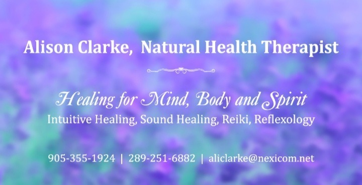 Alison Clarke, Natural Health Therapist | 109 Kelwood Ln, Colborne, ON K0K 1S0, Canada | Phone: (289) 251-6882