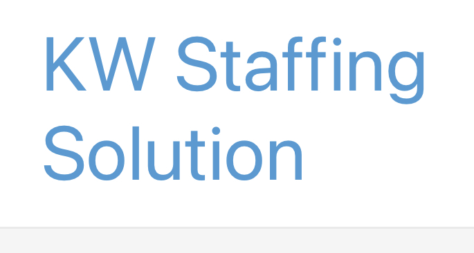 KW Staffing Solution | 47 William Nador St, Kitchener, ON N2E 3X8, Canada | Phone: (647) 862-4206