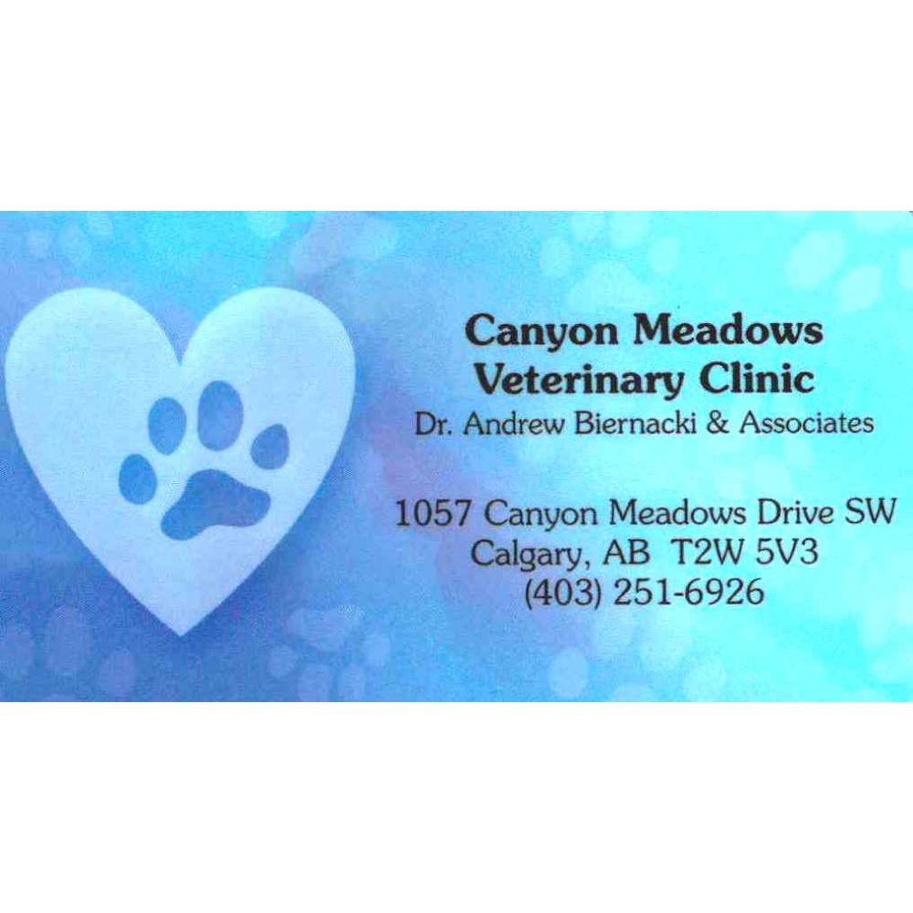 Canyon Meadows Veterinary Clinic | 1057 Canyon Meadows Dr SW, Calgary, AB T2W 5V3, Canada | Phone: (403) 251-6926