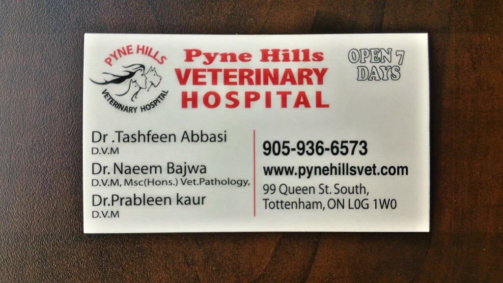 Pyne Hills Veterinary Hospital Prof. Corporation. | 99 Queen St S, Tottenham, ON L0G 1W0, Canada | Phone: (905) 936-6573