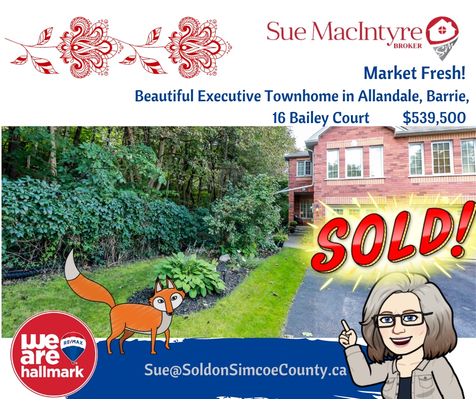 Sue MacIntyre RE/MAX Hallmark BWG - Sold on Simcoe County | 112 Caplan Ave, Barrie, ON L4N 9J7, Canada | Phone: (705) 727-2280