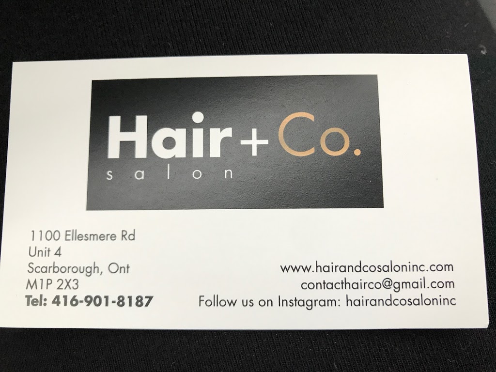 Hair+Co | 1100 Ellesmere Rd, Scarborough, ON M1P 2X3, Canada | Phone: (416) 901-8187