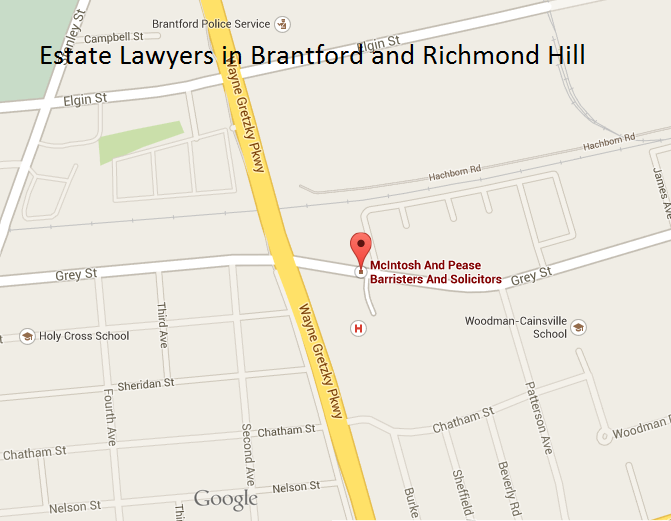 McIntosh And Pease Barristers And Solicitors | 442 Grey St Suite D, Brantford, ON N3S 7N3, Canada | Phone: (519) 752-7733