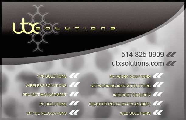 UTX Solutions | 336 Rue de Dreux, Laval, QC H7N 1K1, Canada | Phone: (514) 825-0909