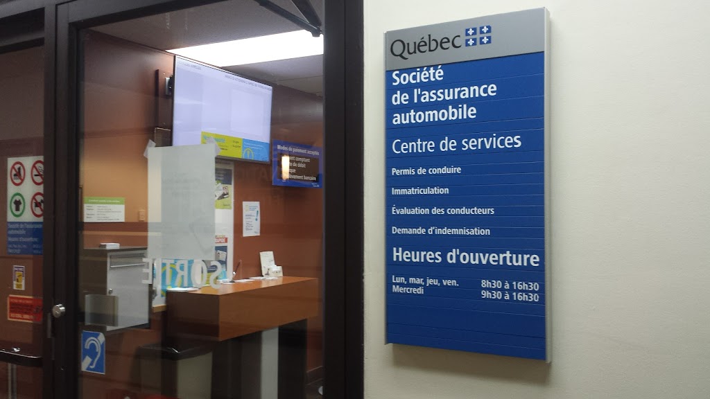 Société de lassurance automobile du Québec (SAAQ) | 26 Pl. Charles de Montmagny, Sorel-Tracy, QC J3P 7E3, Canada | Phone: (800) 361-7620