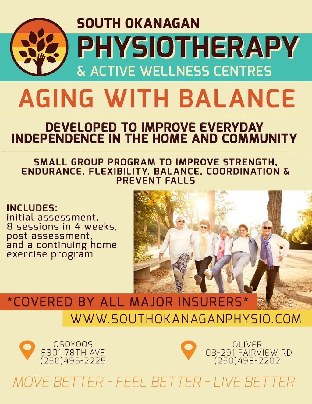 South Okanagan Physiotherapy & Active Wellness Centre | 291 Fairview Rd, Oliver, BC V0H 1T0, Canada | Phone: (250) 498-2202