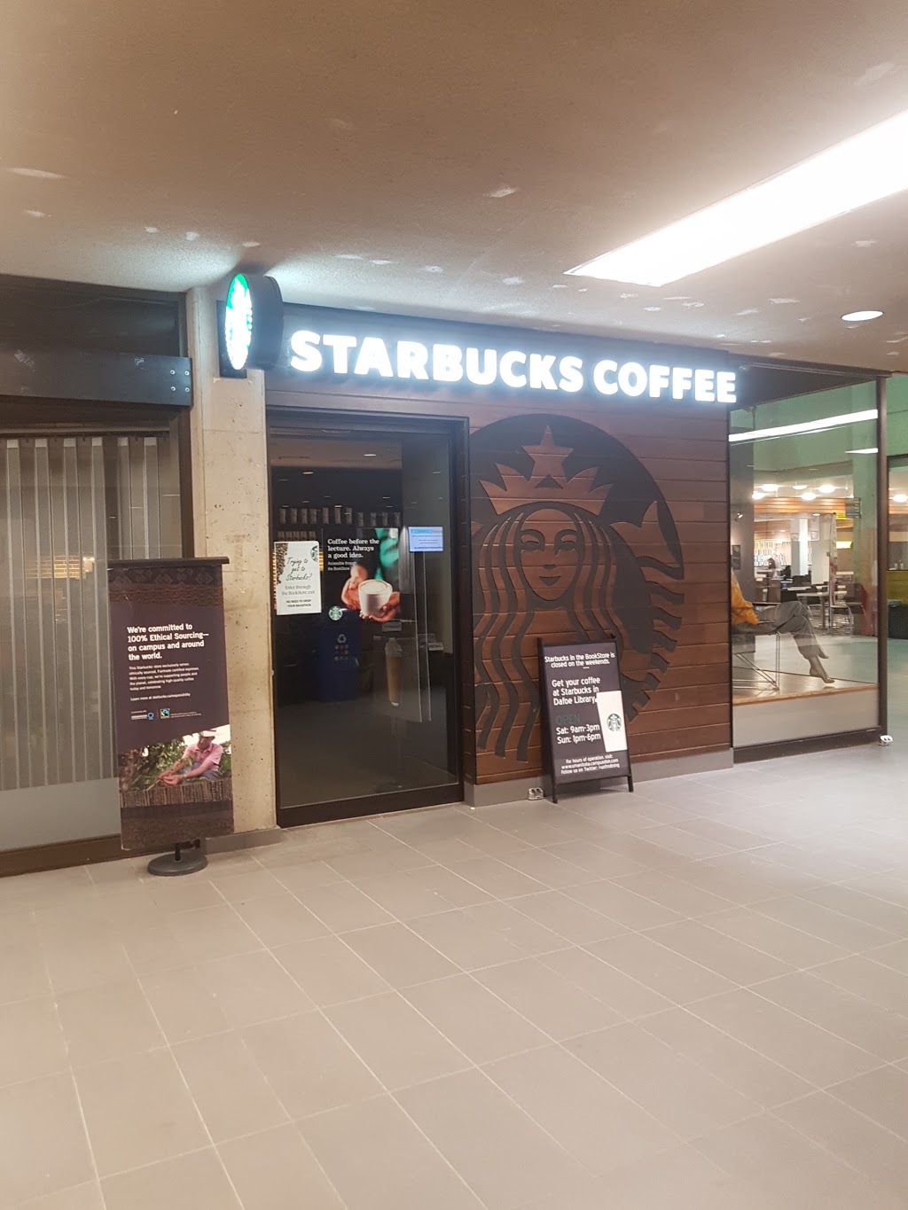 Starbucks | 140, UofMB Bookstore, University Centre, Winnipeg, MB R3T 2N2, Canada | Phone: (204) 474-8326