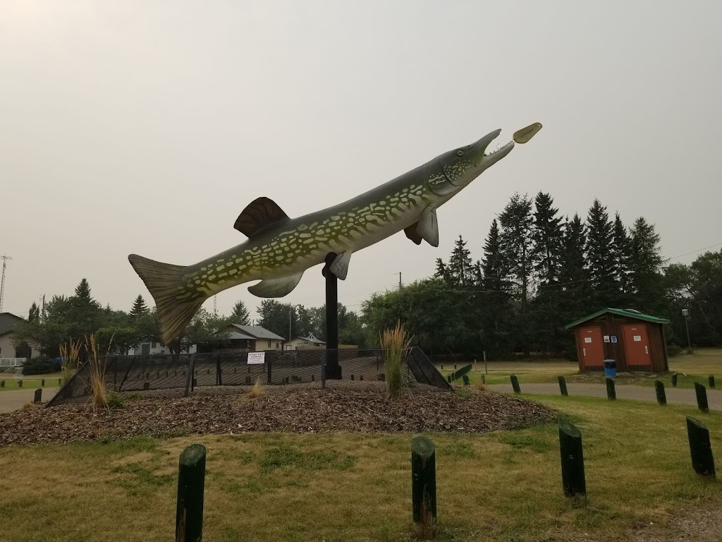 Worlds Largest Fishing Lure | Len Thompson Dr, Lacombe, AB T4L, Canada | Phone: (403) 782-3528