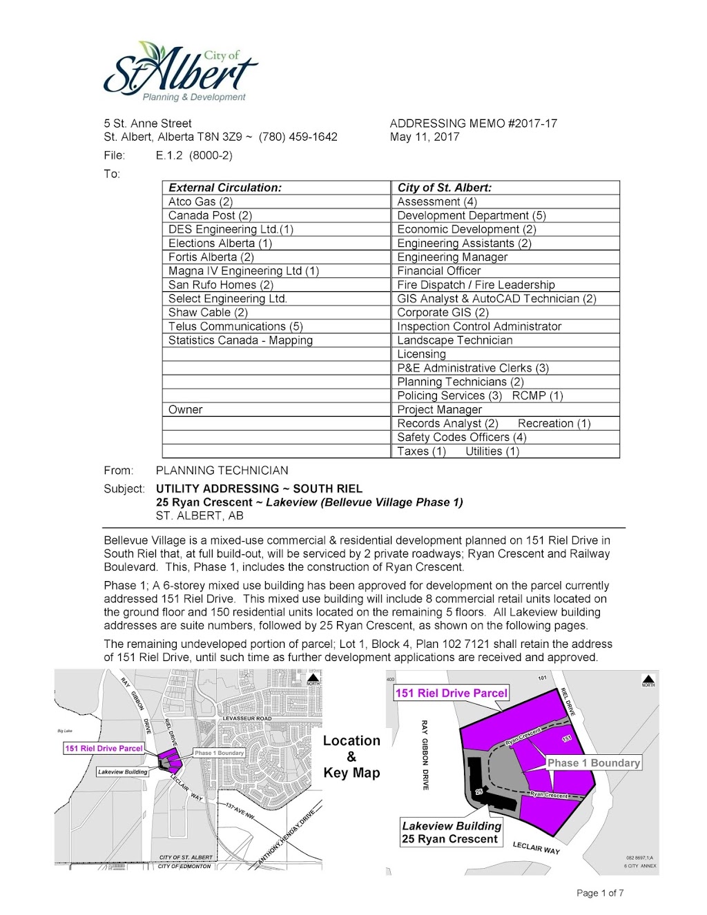 Bellevue Village - Phase 1 Lakeview Building (25 Ryan Crescent) | 25 Ryan Crescent, St. Albert, AB T8N 7W5, Canada | Phone: (780) 875-1711