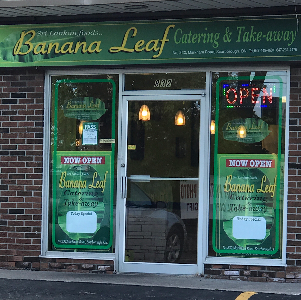 Banana Leaf Catering and Take Out | 832 Markham Rd, Scarborough, ON M1H 2Y2, Canada | Phone: (416) 439-8000