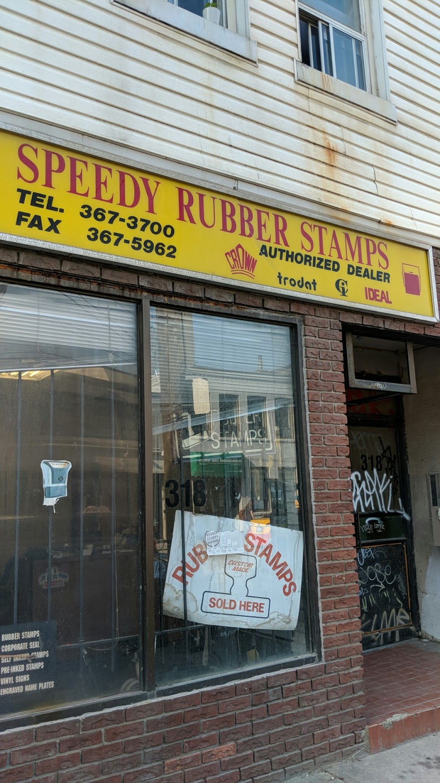 Speedy Rubber Stamps & Marking Devices Inc | 318 Queen St E, Toronto, ON M5A 1T3, Canada | Phone: (416) 367-3700