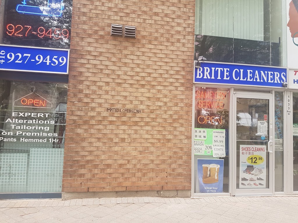Brite Cleaners | 1033 Bay St #9, Toronto, ON M5S 3A5, Canada | Phone: (416) 927-9459