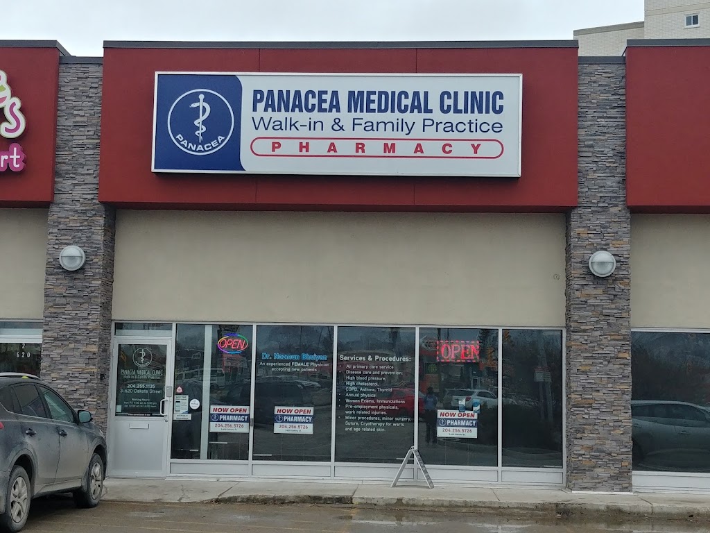 Panacea Medical Clinic & Pharmacy | 620 Dakota St #3, Winnipeg, MB R2M 3K1, Canada | Phone: (204) 256-5726