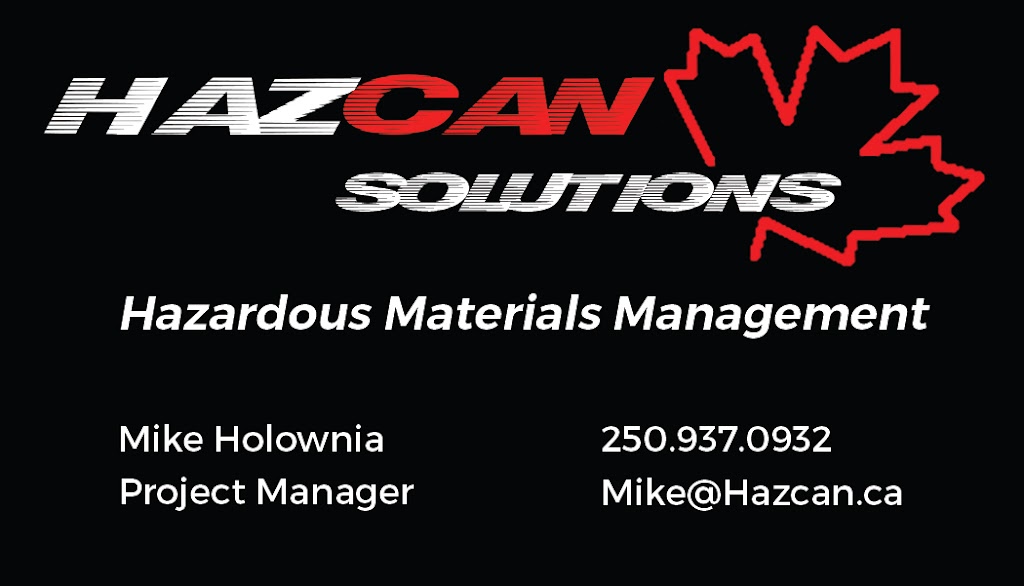 Hazcan Solutions Ltd. | 388 Bruce Ave, Nanaimo, BC V9R 3Y1, Canada | Phone: (250) 937-0932