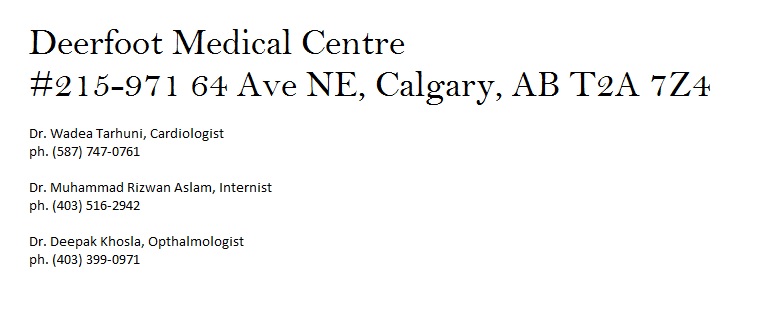Deerfoot Medical Centre | 215-971 64 Ave NE, Calgary, AB T2E 7Z4, Canada | Phone: (403) 516-2942