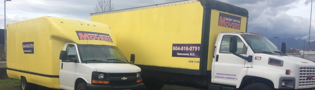 Last Minute Movers Short Notice Moving | 1725 E Pender St, Vancouver, BC V5L 1W5, Canada | Phone: (604) 816-0751
