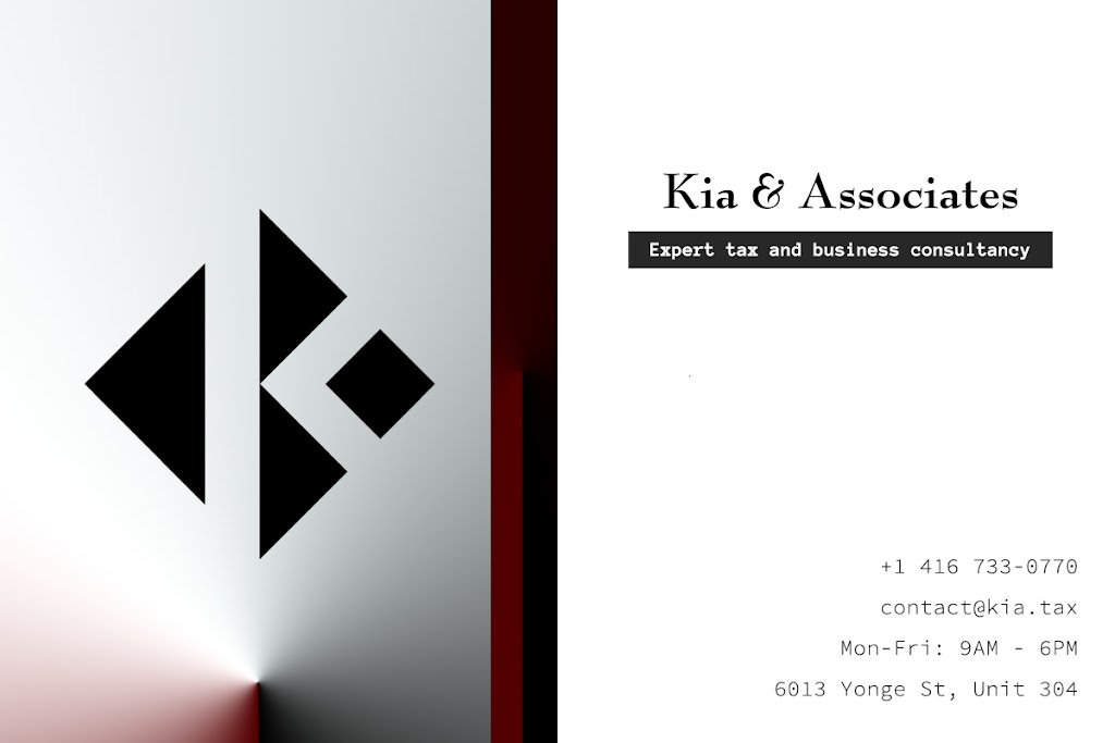 Kia & Associates - Accounting and Business Services | 6013 Yonge St Unit 304, North York, ON M2M 2H3, Canada | Phone: (416) 733-0770