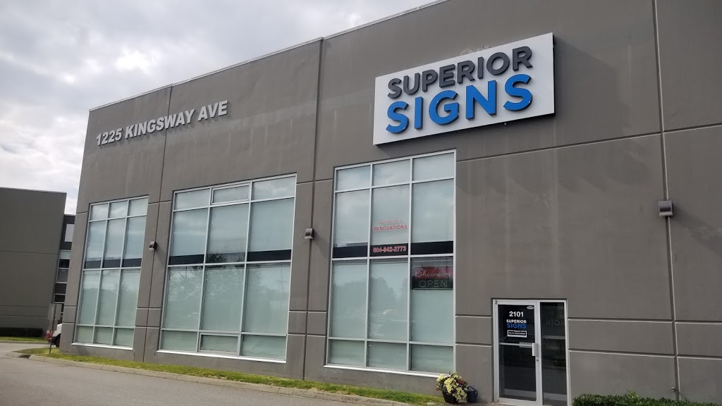 Superior Signs | 2101 1225 Kingsway Ave, Port Coquitlam, BC V3C 1S2, Canada | Phone: (604) 942-6636