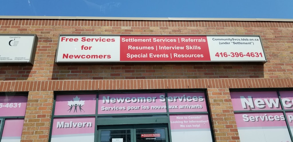 Newcomer Services | 31 Tapscott Rd, Scarborough, ON M1N 3G7, Canada | Phone: (416) 396-4631