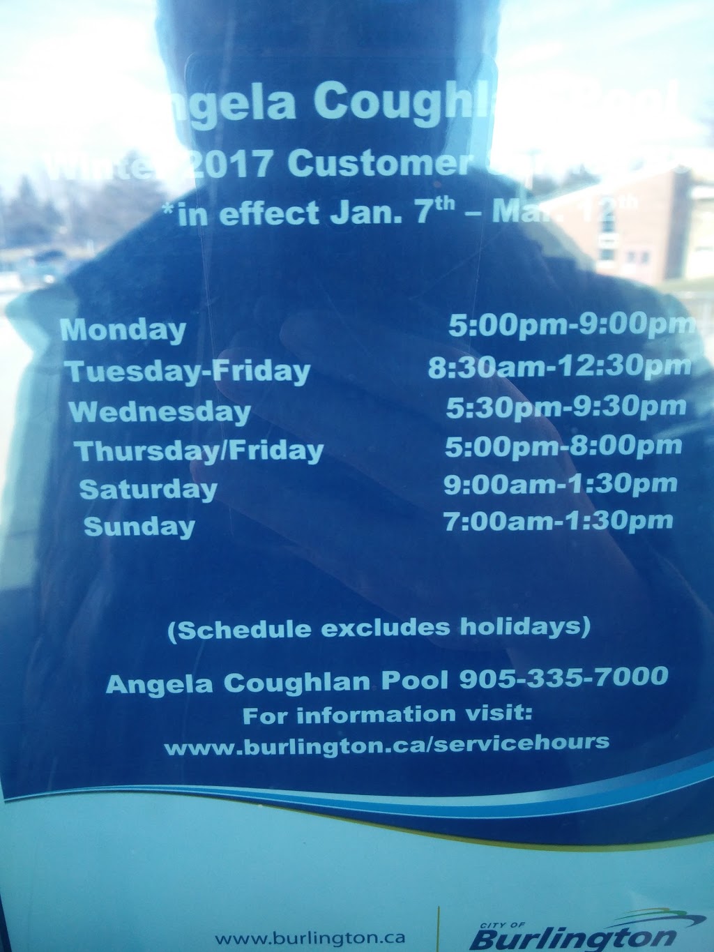 Angela Coughlan Swimming Pool | 2425 Upper Middle Rd, Burlington, ON L7P 3N9, Canada | Phone: (905) 335-7000