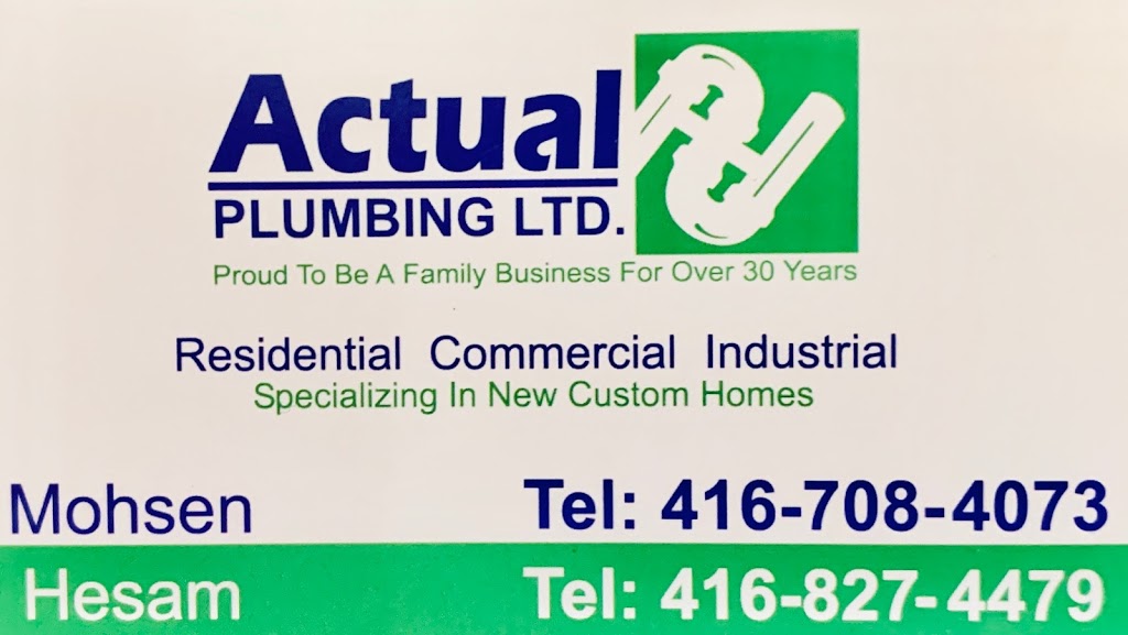 Actual Plumbing | 1176 Stouffville Rd, Richmond Hill, ON L4E 3S3, Canada | Phone: (416) 827-4479