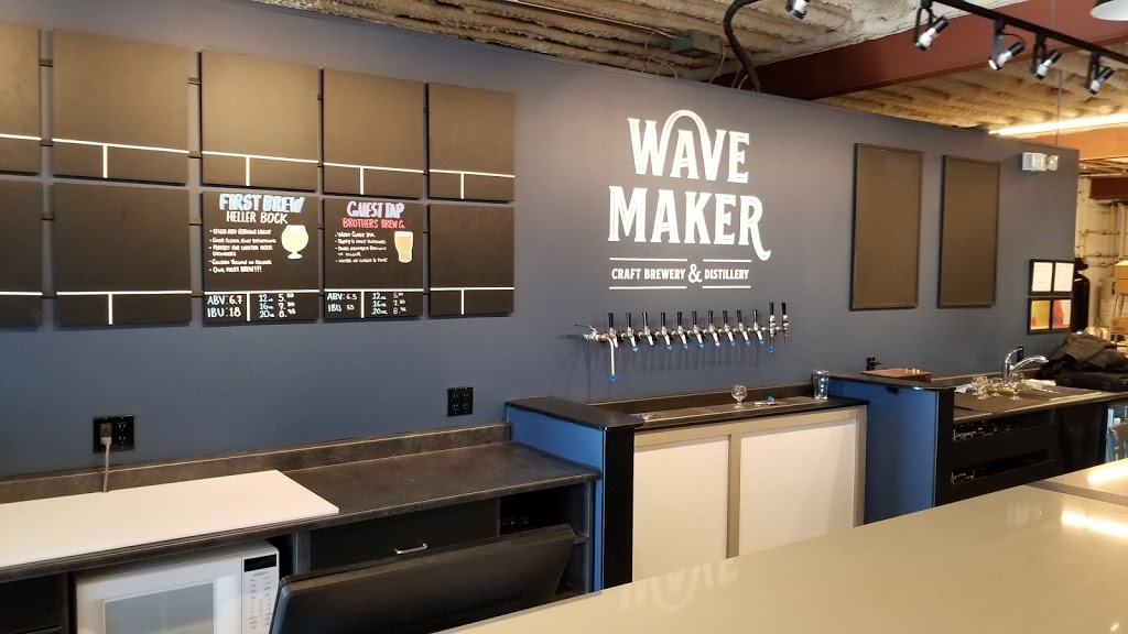 Wave Maker Craft Brewery & Distillery | 639 Laurel St, Cambridge, ON N3H 3Z1, Canada | Phone: (519) 653-2332