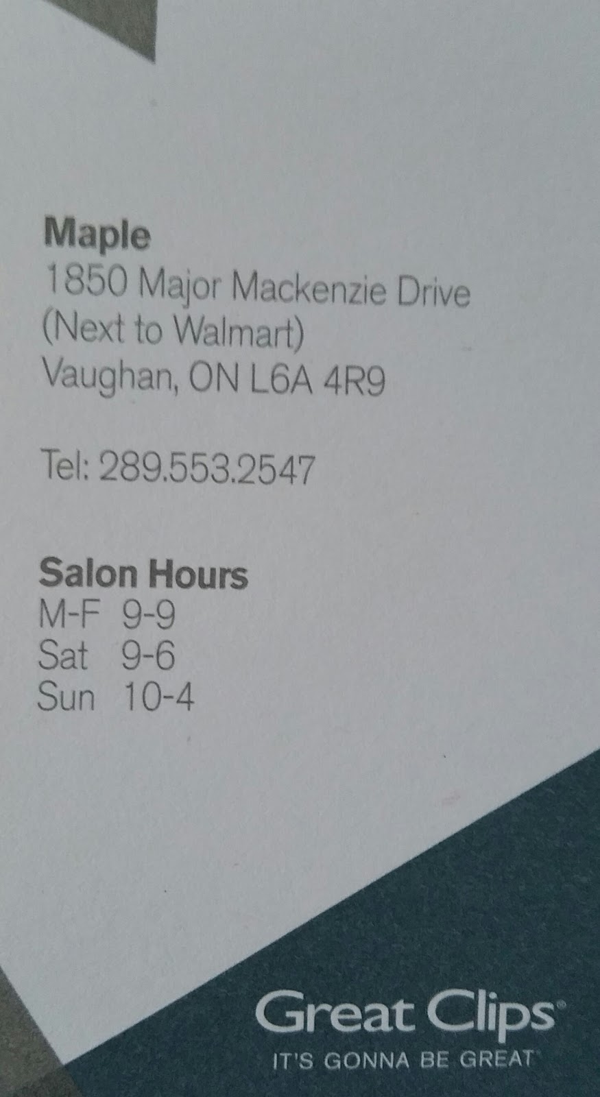 Great Clips | 1850 Major MacKenzie Dr W Unit 8, Maple, ON L6A 4E2, Canada | Phone: (289) 553-2547