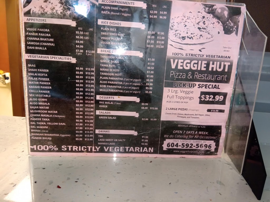 Veggie Hut Pizza | 7025 128 St, Surrey, BC V3W 4E1, Canada | Phone: (604) 592-5696