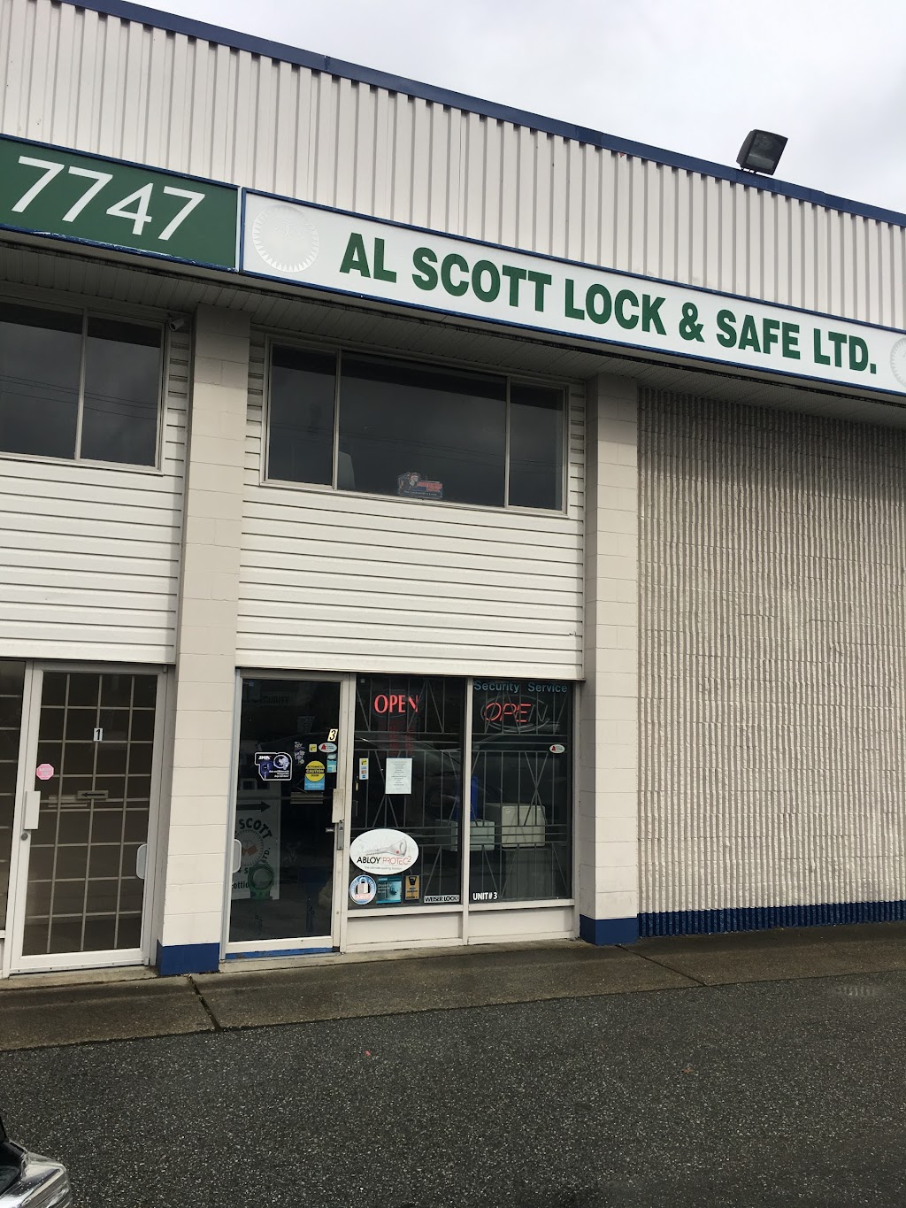 Al Scott Lock & Safe Ltd | 20011 96 Ave #3, Langley, BC V1M 3C6, Canada | Phone: (604) 888-3399