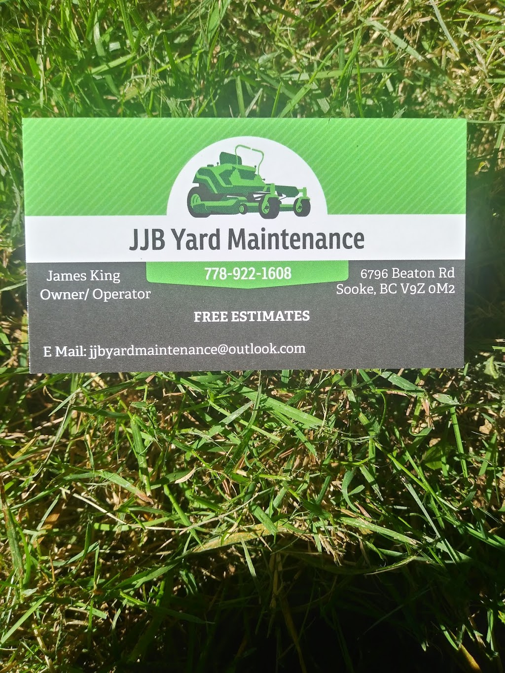 JJB Yard Maintenance | 6796 Beaton Rd, Sooke, BC V9Z 0M2, Canada | Phone: (778) 922-1608