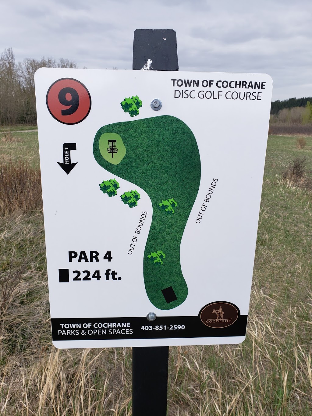 Town of Cochrane Disc Golf Course | 68 Glenhill Pl, Cochrane, AB T4C 1H1, Canada | Phone: (403) 851-2590