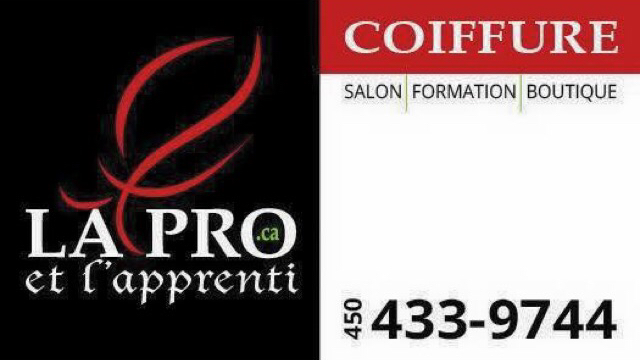 Ecole de coiffure La Pro et lapprenti | porte #8, 110 Boulevard Curé-Labelle, Sainte-Thérèse, QC J7E 2X5, Canada | Phone: (450) 433-9744