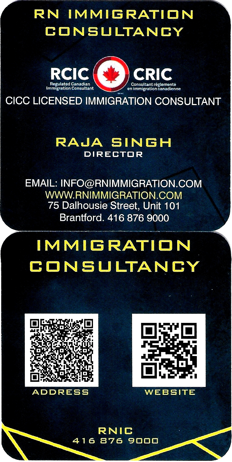 RNIC RN Immigration Consultancy | 75 Dalhousie St Unit 101, Brantford, ON N3T 2J1, Canada | Phone: (416) 876-9000