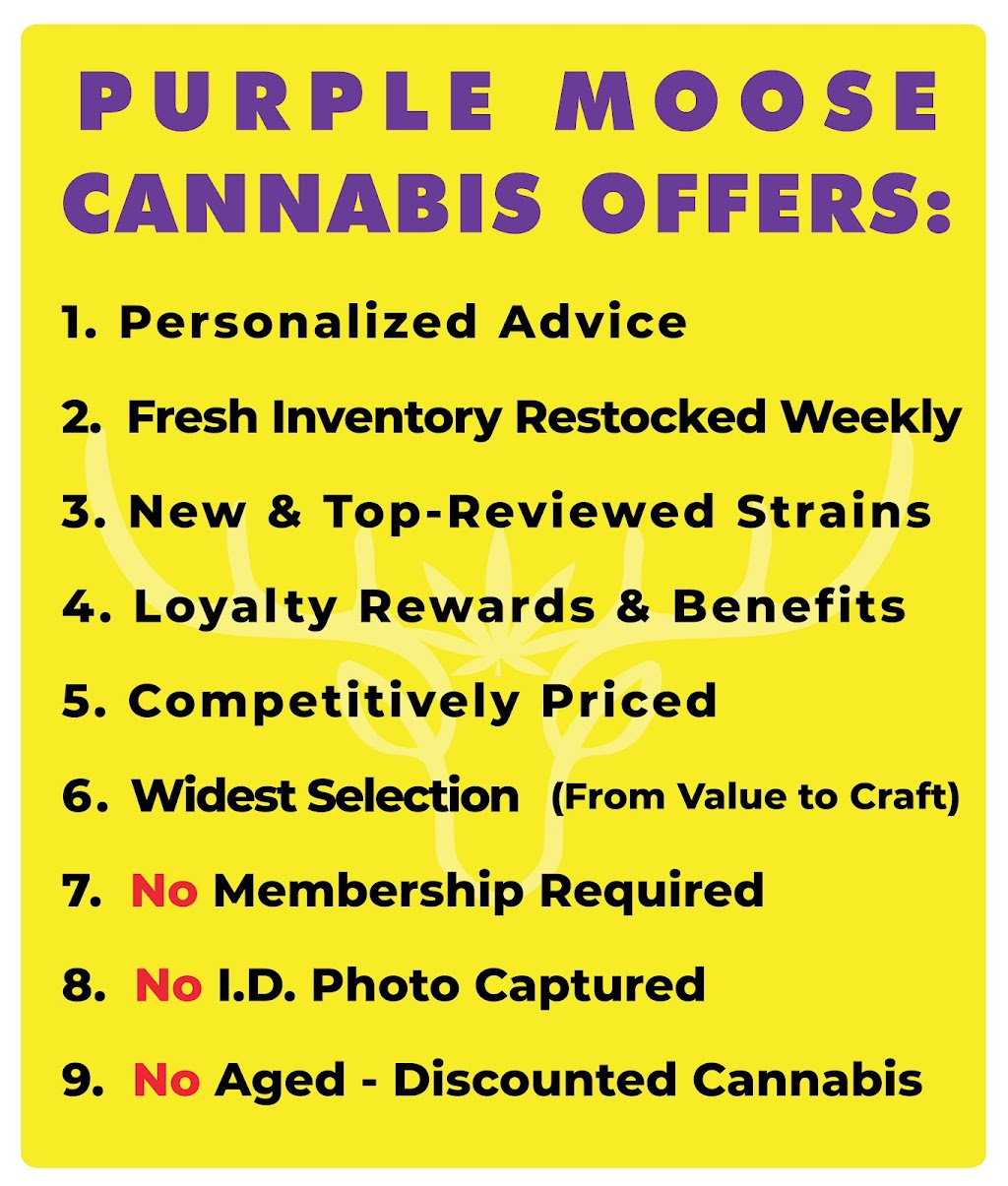 Purple Moose Cannabis | 1383 Lawrence Ave W, North York, ON M6L 1A4, Canada | Phone: (647) 258-9956