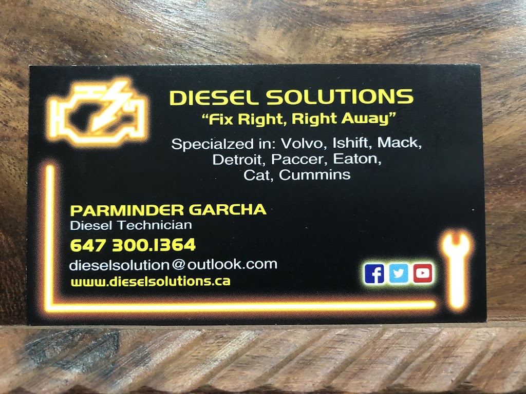 Diesel Solutions | 98 Rutherford Rd S #2D, Brampton, ON L6W 3J5, Canada | Phone: (647) 215-3337